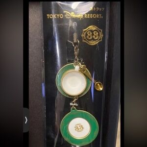 Disney Club 33 Tokyo Teacup, spoon, plate  Charm Keychain